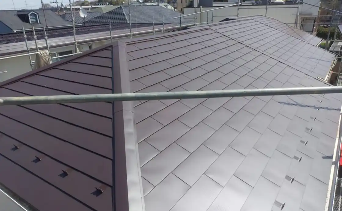 屋根の破損修理のアフター